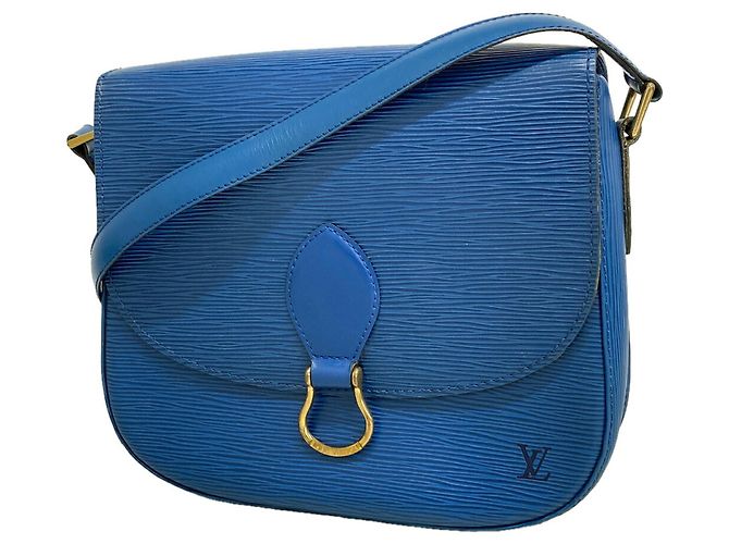 Bolsa de Ombro Louis Vuitton Epi Saint Cloud Azul
