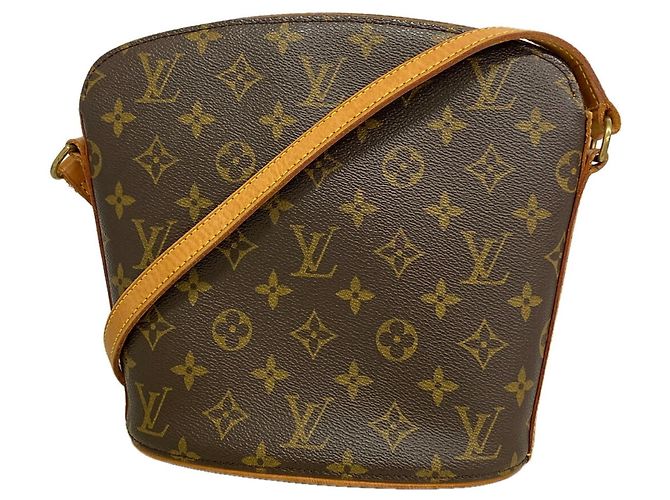 Borsa a tracolla Louis Vuitton Monogram Druot Marrone