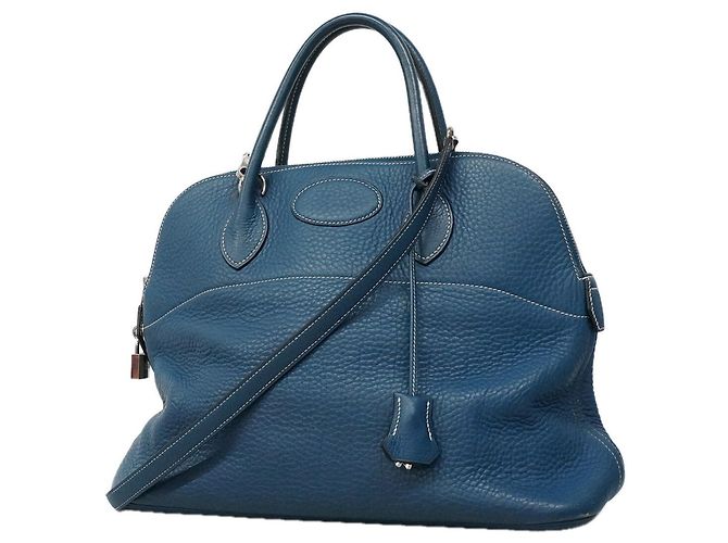 Hermès Sac à main Hermes Bolide 35 Bleu