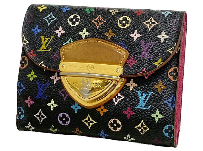 Louis Vuitton Tri-fold Wallet in Grenade Noir Black Red