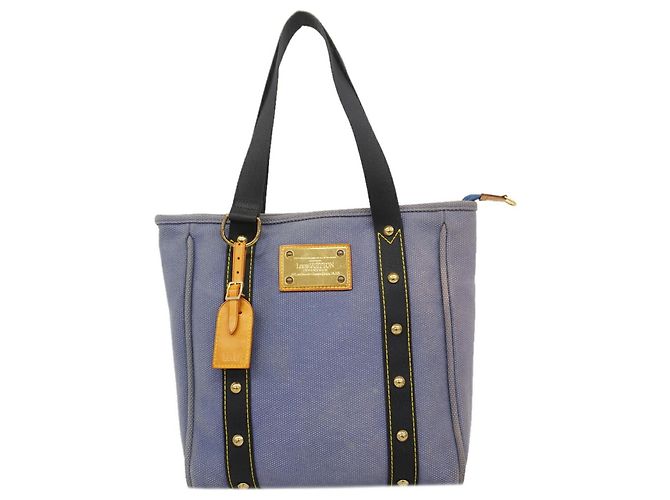 Borsa Tote Louis Vuitton Antigua Cabas MM Blu