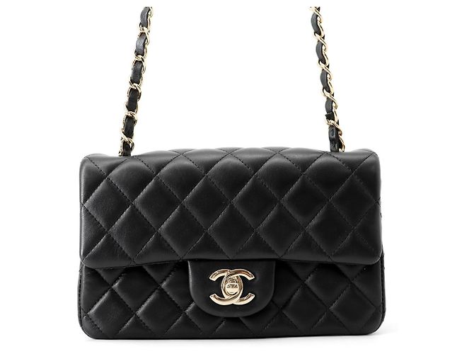 Timeless Bolsa Chanel Mini Flap Preto