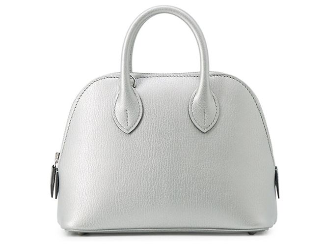 Hermès Hermes Bolide 1923 Mini Handtasche Silber