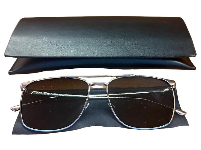 Autre Marque Saint Laurent Sonnenbrille in Silber