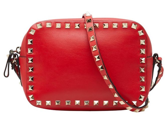 Borsa a Tracolla Valentino Rockstud Rosso