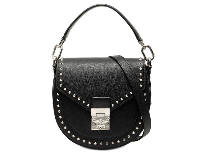 Borsa MCM Patricia Studded Nero