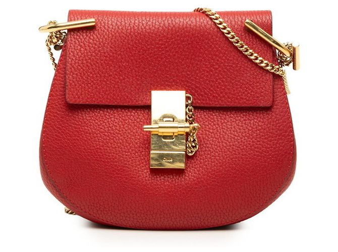 Borsa a tracolla Chloé Drew Rosso