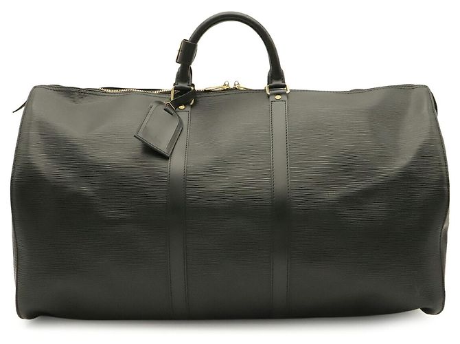 Borsa Boston Louis Vuitton Epi Keepall 55 Nero