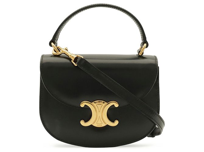Céline Sac à épaule Celine Triomphe Mini Buzas Noir