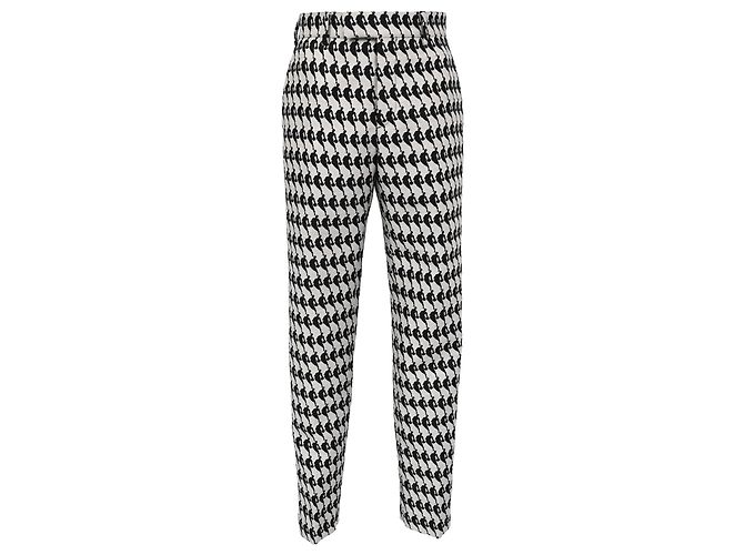 Louis Vuitton x NBA Printed Trousers in Multicolor Wool Multiple colors