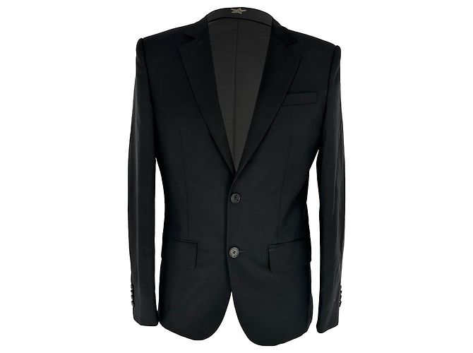 Givenchy einreihiger Blazer aus schwarzer Wolle