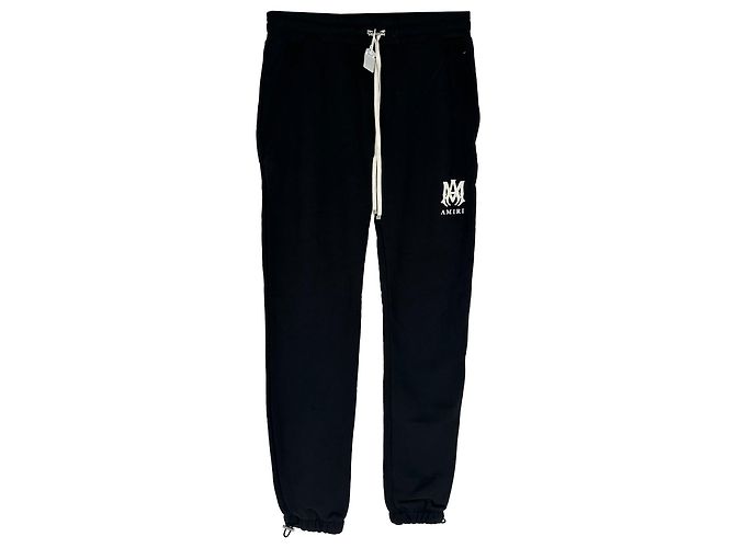 Amiri Jogginghose mit Logo-Print aus schwarzer Baumwolle