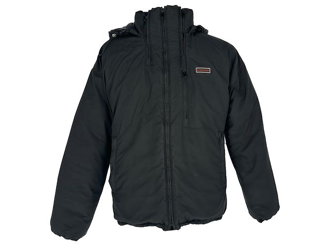 Givenchy Logo-Patched Down Jacket in Black Polyester