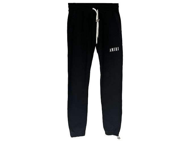 Amiri Jogginghose mit Logo-Print aus schwarzer Baumwolle