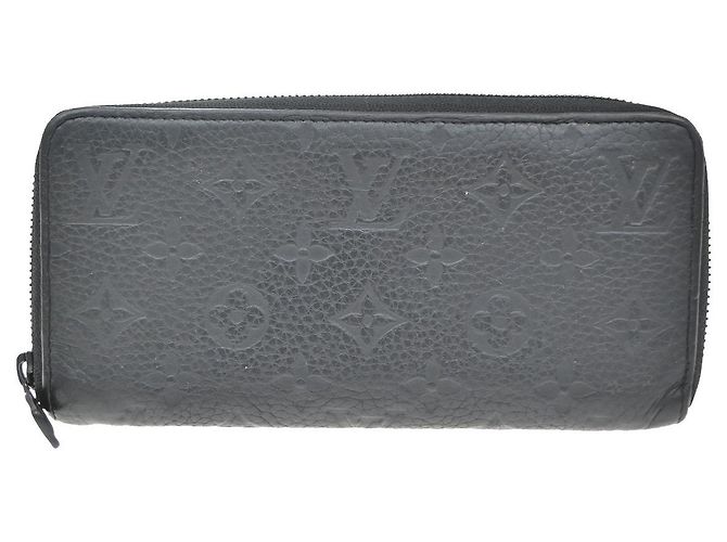 Louis Vuitton Clemence Monogram Empreinte Leather Black