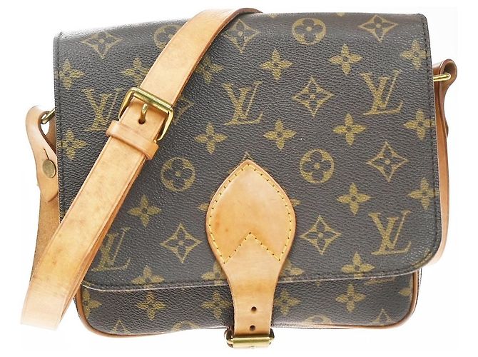 Louis Vuitton Cartouchiere Monogram Canvas MM Marrom