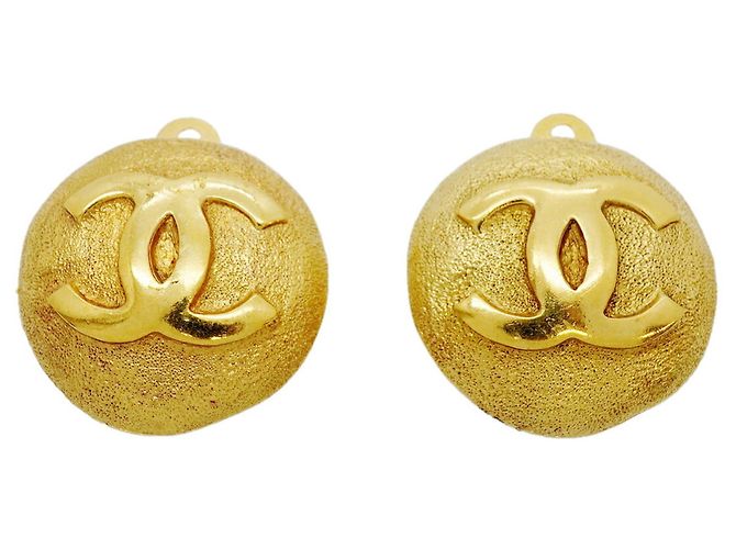 Orecchini a clip Chanel placcati oro D'oro