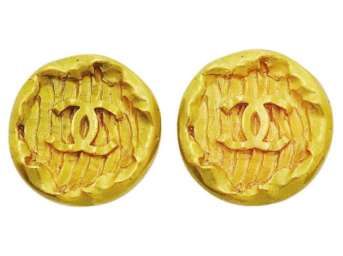 Orecchini a clip Chanel placcati oro D'oro