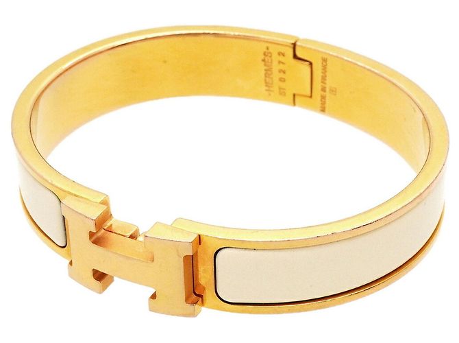 Clic H Bracciale Hermès Clic Clac PM placcato oro D'oro