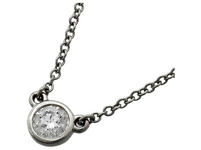 Autre Marque Tiffany & Co. By the Yard Platin-Diamant-Halskette
