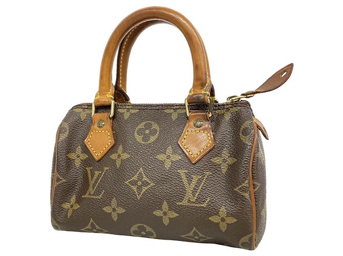 Bolsa de mão Louis Vuitton Monogram Mini Speedy Marrom