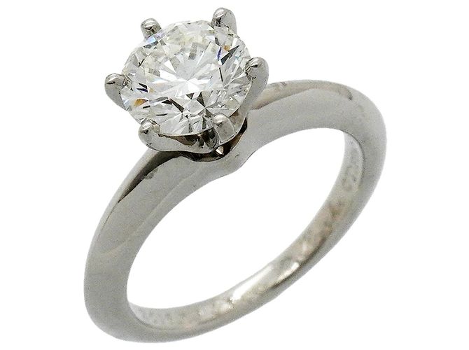 Autre Marque Tiffany & Co. Platin-Solitär-Diamantring