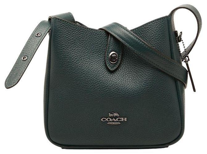 Bolsa de ombro Coach Hadley Mini em couro verde