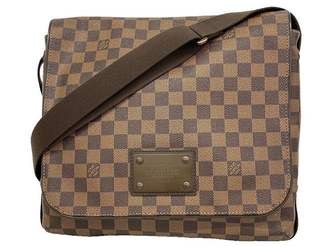 Borsa a tracolla Louis Vuitton Damier Brooklyn MM Damier ebene