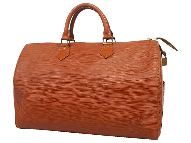 Bolso Louis Vuitton Epi Speedy 35 Castaño