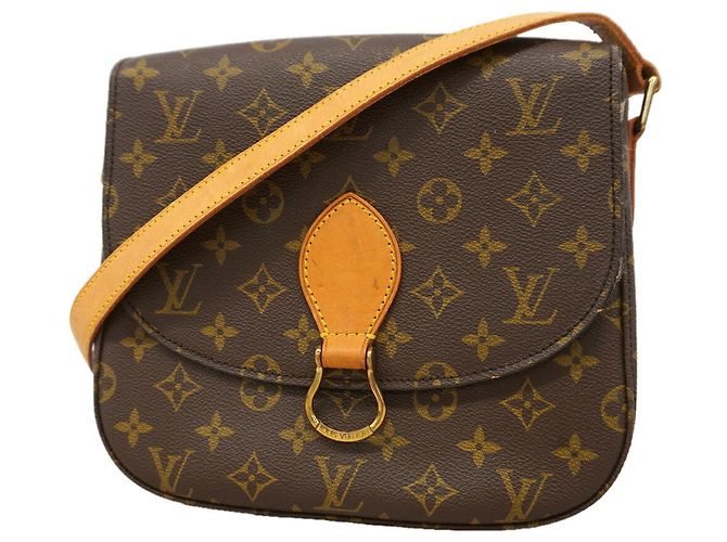 Borsa a tracolla Louis Vuitton Monogram Saint Cloud GM Marrone