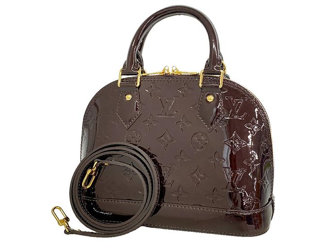 Bolso Louis Vuitton Alma BB Vernis Burdeos