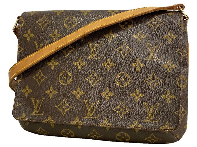 Bolsa de Ombro Louis Vuitton Monogram Musette Tango Marrom