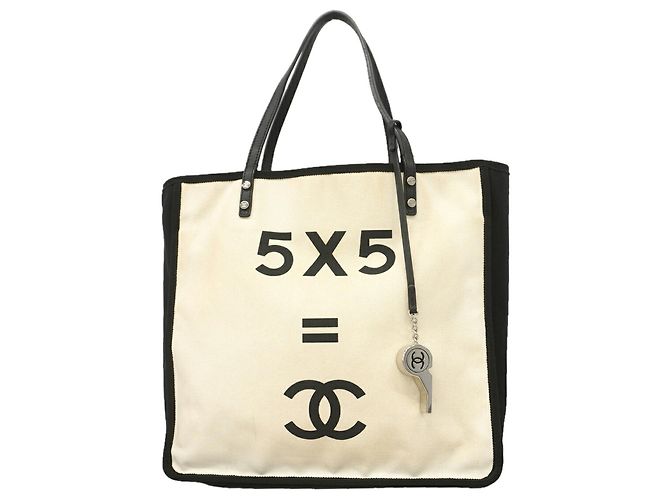 Borsa Tote Chanel Lemon Nero Bianco