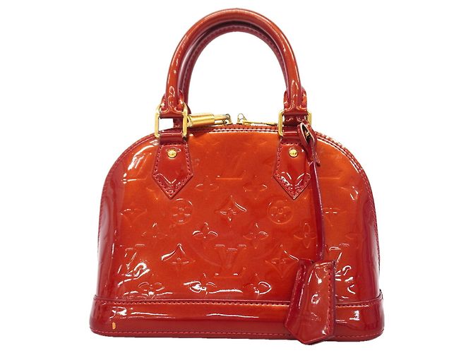 Louis Vuitton Alma BB Vernis Handtasche Rot