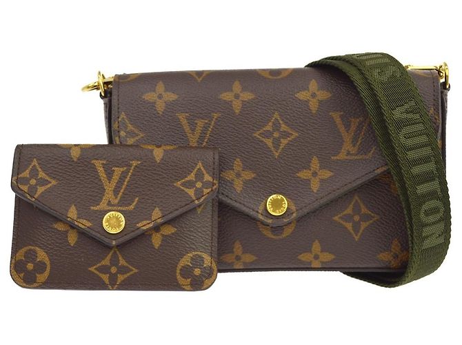 Pochette Félicie Louis Vuitton Felicie Strap & Go Monogram Canvas Large Marrom