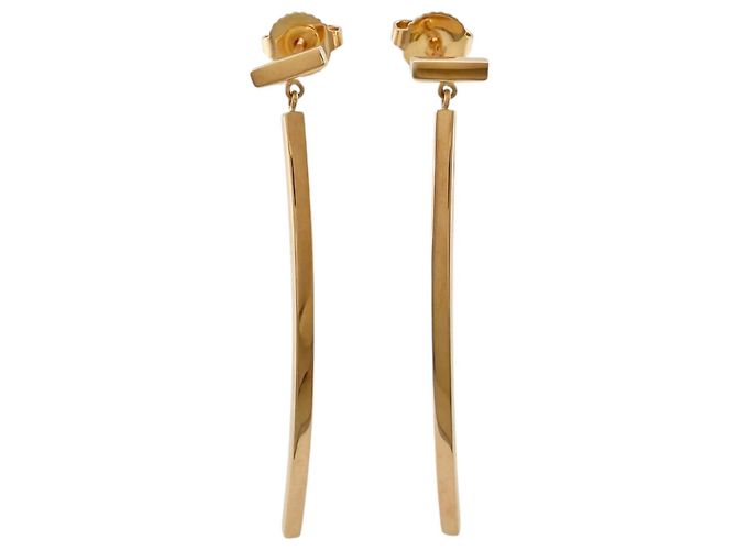 Autre Marque Pendientes Tiffany & Co. T Wire Bar Dorado