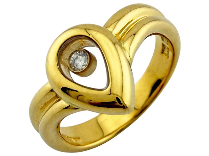 Chopard Happy Diamonds Drop Ring Golden