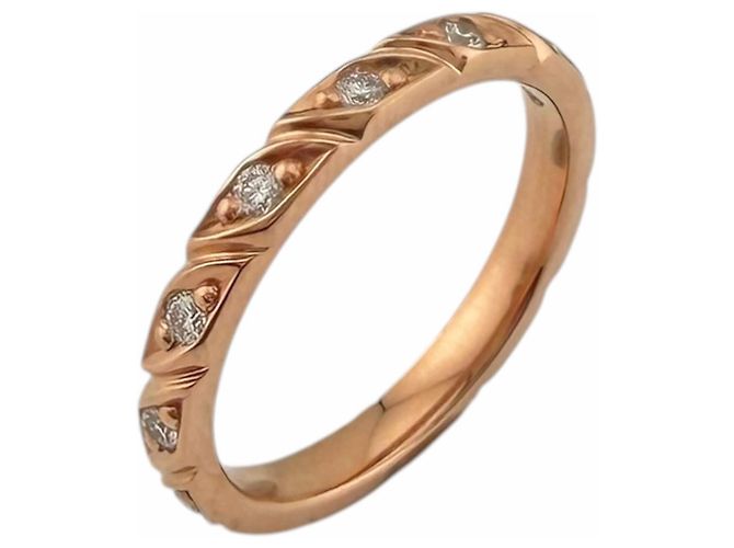 Anello Chaumet Torsade in oro rosa 18K D'oro