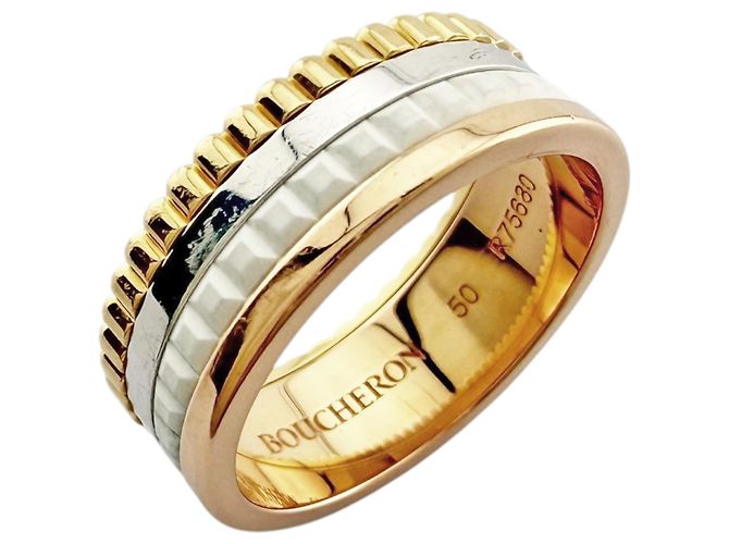 Anel Aliança Boucheron Quatre Classic Dourado