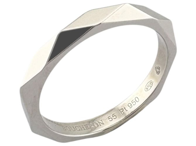 Boucheron Facette Ring aus Platin Silber