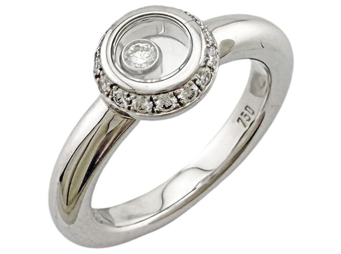 Anel Chopard Happy Diamonds Band Prata