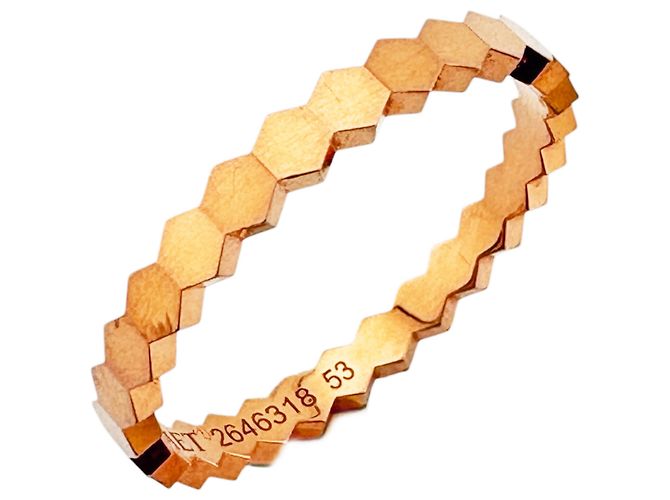 Anel Chaumet Bead de em ouro rosa Dourado