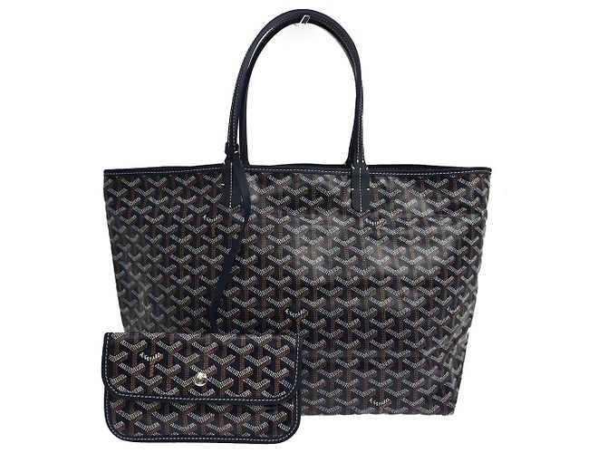 Goyard Saint Louis Coated Canvas PM Blu navy