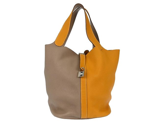 Hermès Hermes Picotin Lock Bicolor Clemence TGM Multicolore