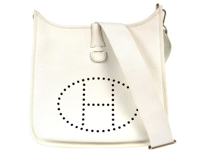 Hermès Sac Hermes Evelyne Gen III Epsom TPM Blanc
