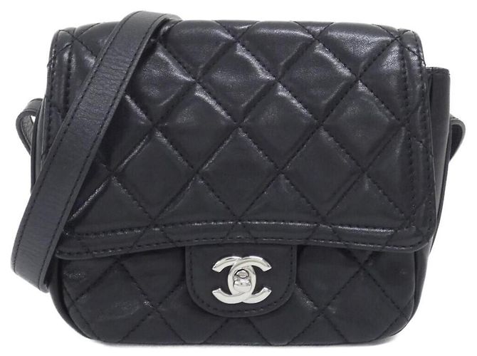 Timeless Borsa a tracolla Chanel 91446 in pelle nera Nero
