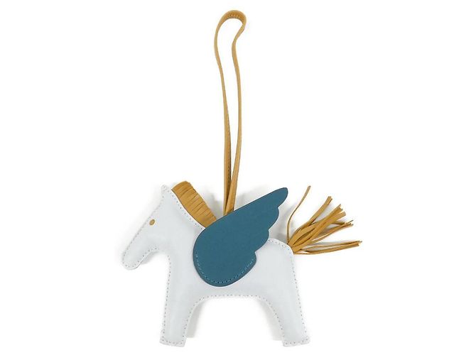 Hermès Hermes Rodeo Pegasus Accessory Bag Charm Azul Verde claro