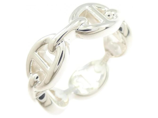 Ring Hermès Anello Hermes Chaine d'Ancre Enchainée Argento