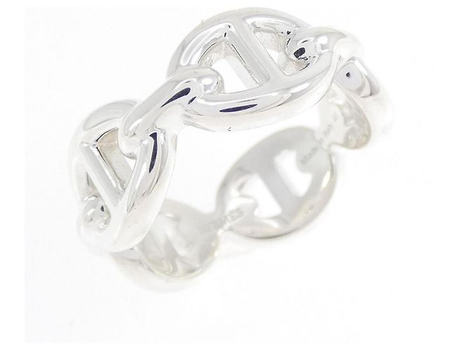 Ring Hermès Anillo Hermes Chaine d'Ancre Enchainée Plata