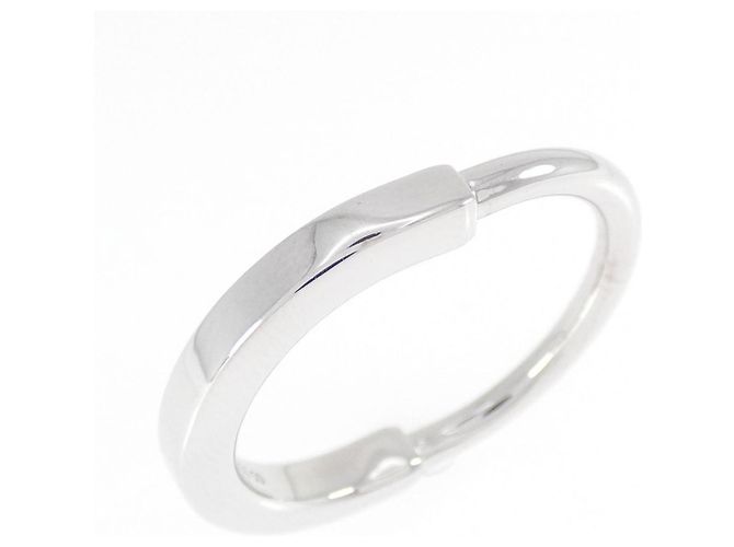 Autre Marque Anillo Tiffany Rock en oro blanco de 18K